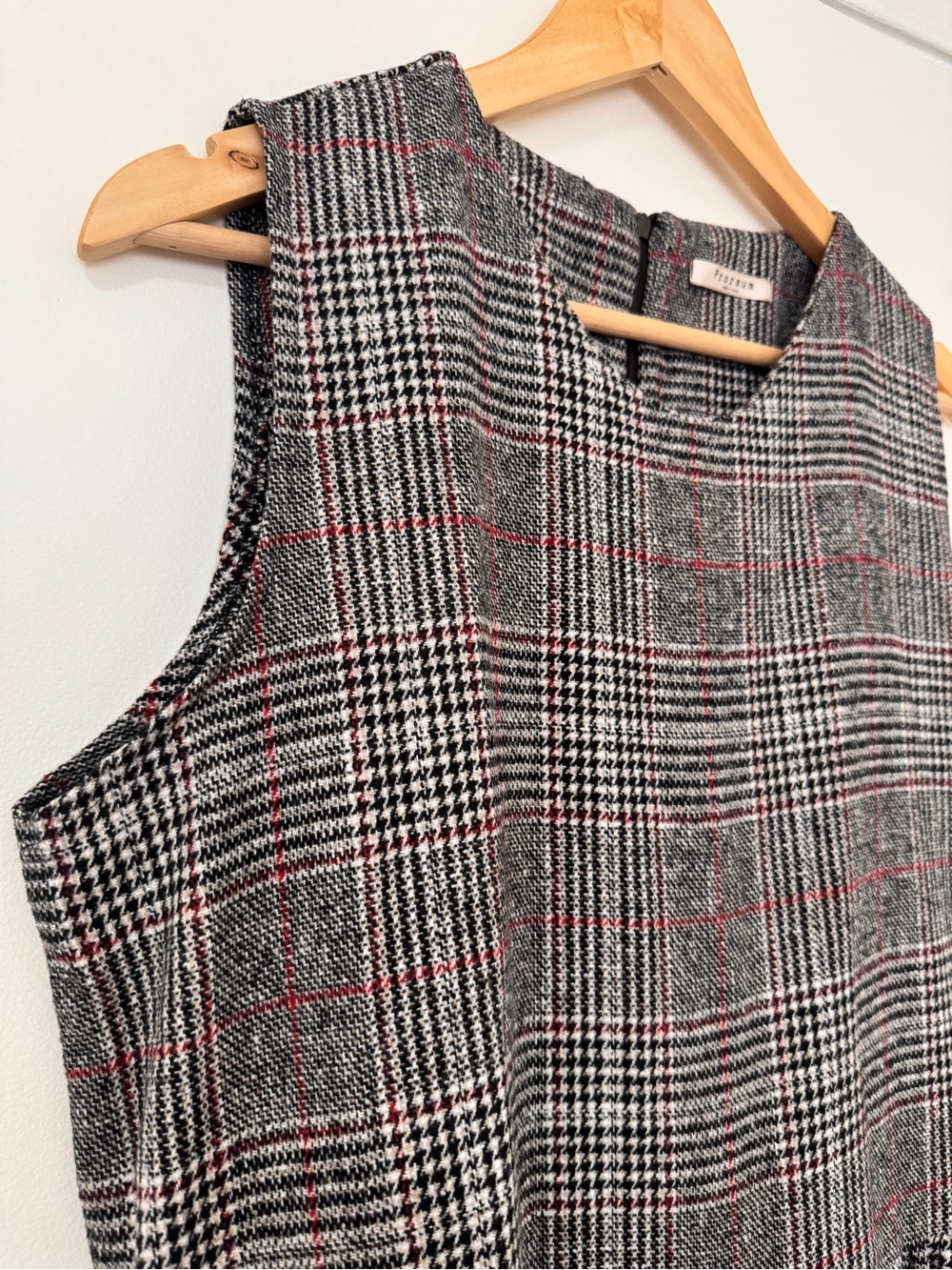 Vintage Prorsum Plaid Midi Jumper Dress Made in Korea. Vintage 1990s / Y2K era - Picture 5 of 7
